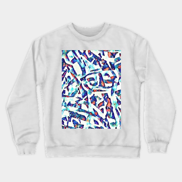 Ripped denim Crewneck Sweatshirt by BJG Abstract Arts 